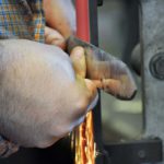 Grinding a blade